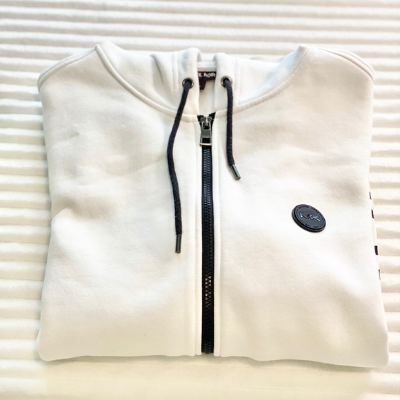 Michael Kors Other - MICHAEL KORS White Zip Up Hooded Sweatshirt